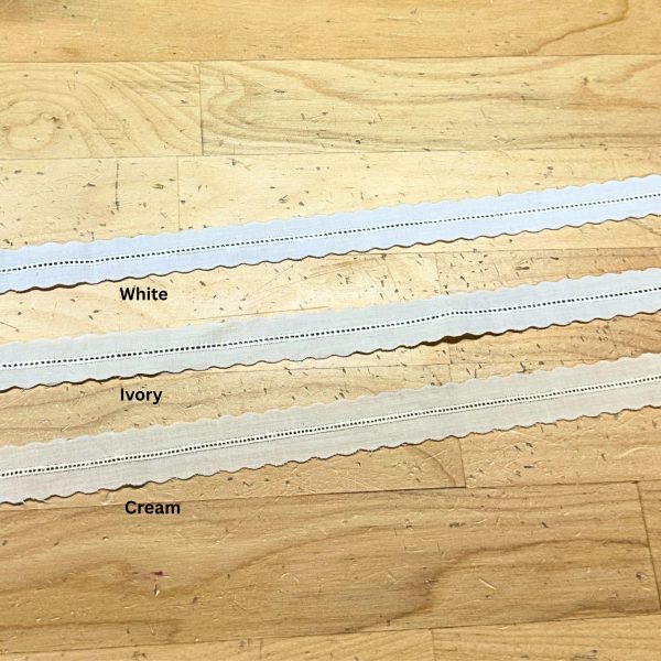 Sue Cotton Micro Insertion Lace 3/4" (20mm) (Multi-colors)