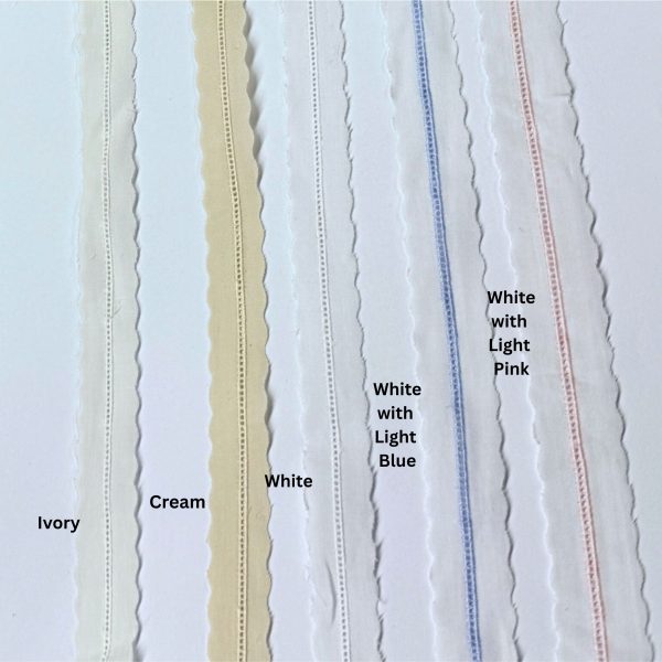 Pearl Cotton Beading Lace 3/4" (20mm) (Multi-colors)