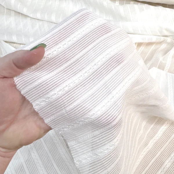 Nina White Cotton Dimity