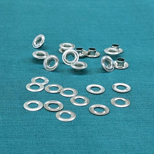 Nickel Metal Grommets - Size 0 - 12 pack