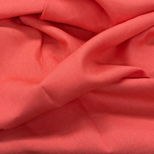 Coral Medium Weight Linen