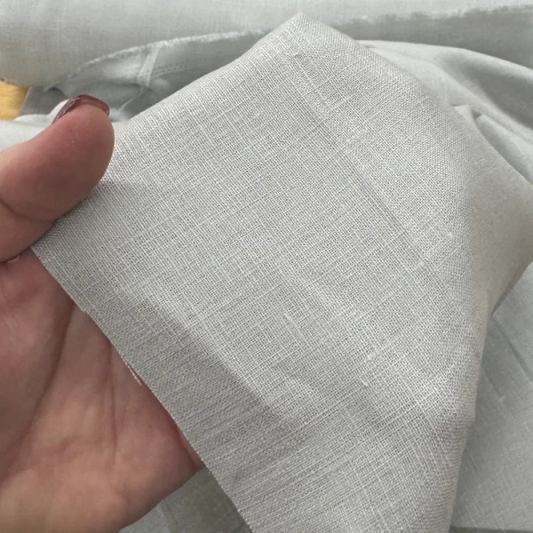 Light Silver Medium Weight Linen