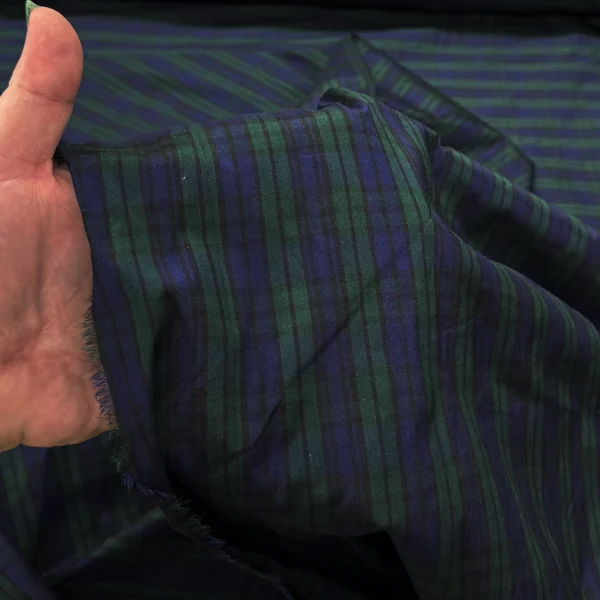 Black Watch Inspired Silk Taffeta Checks