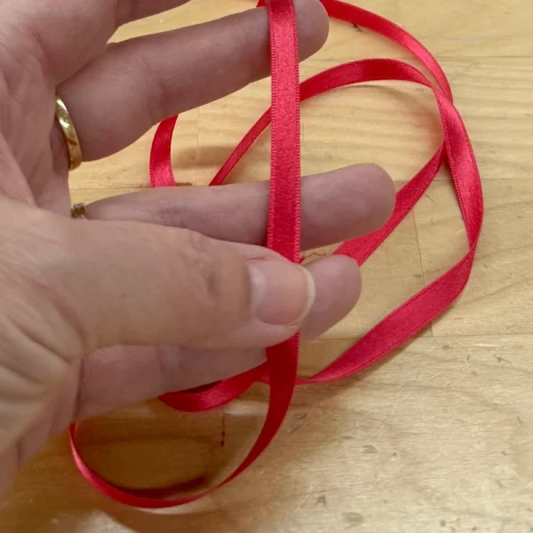 Cardinal Red Double Face Silk Satin Ribbon 6mm (1/4")