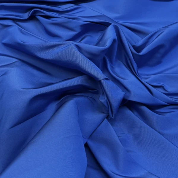 Azure Blue Ribbed Silk