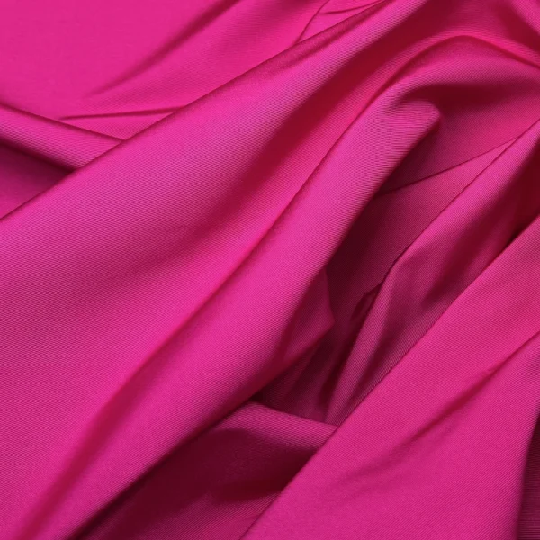 Magenta Ribbed Silk