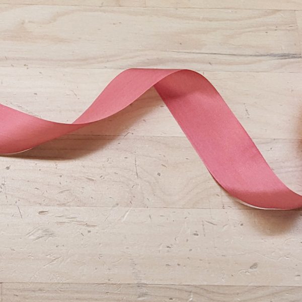 Persimmon Silk Ribbon - 1 1/4" (1/2 yd)