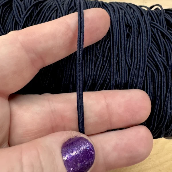 1/8" Navy Blue Rayon Vintage Soutache (3mm)