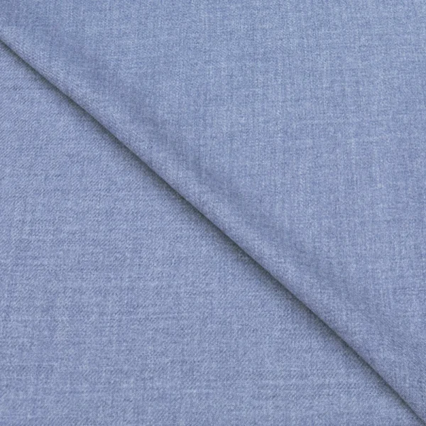 Heathered Blue Wool/Cashmere Flannel