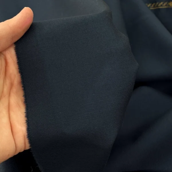Ocean Blue 100% Wool Gabardine
